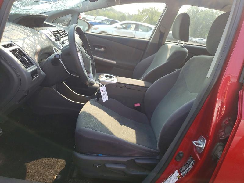 2012 Toyota Prius v VIN JTDZN3EU1C3075766 COPART salvage auction — ROLLOVER, Ct - Cert Of Title-Salvage, sold $1,300 on 2026-07-17 (photo 7)