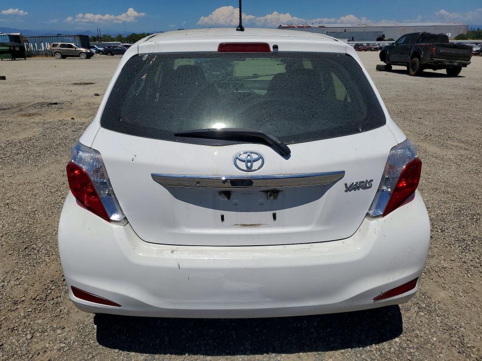 2013 Toyota Yaris VIN JTDKTUD33DD559956 COPART salvage auction — FRONT END, Ca - Salvage Certificate, sold $750 on 2026-07-31 (photo 6)
