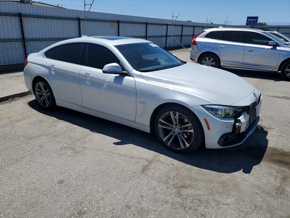 2018 BMW 4er VIN WBA4J1C55JBG80480 COPART salvage auction — FRONT END, Ca - Salvage Certificate, sold $5,700 on 2026-07-31 (photo 4)