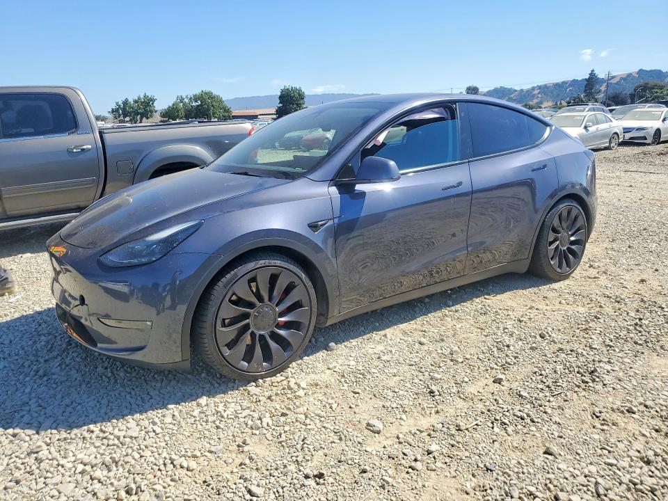 2023 Tesla Model y VIN 7SAYGDEF9PF737943 COPART salvage auction — UNDERCARRIAGE, Ca - Salvage Certificate, sold $10,400 on 2026-08-19 (photo 1)