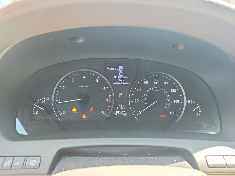 2013 Lexus Ls VIN JTHDL5EF1D5005072 COPART salvage auction — REAR END, Wa - Bill Of Sale, sold $5,400 on 2026-07-31 (photo 9)