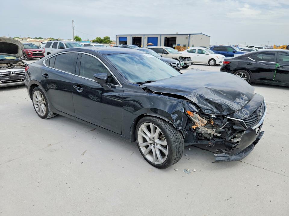 2017 Mazda 6 VIN JM1GL1V50H1113565 COPART salvage auction — FRONT END, Tx - Salvage Vehicle Title, sold $200 on 2026-07-28 (photo 4)