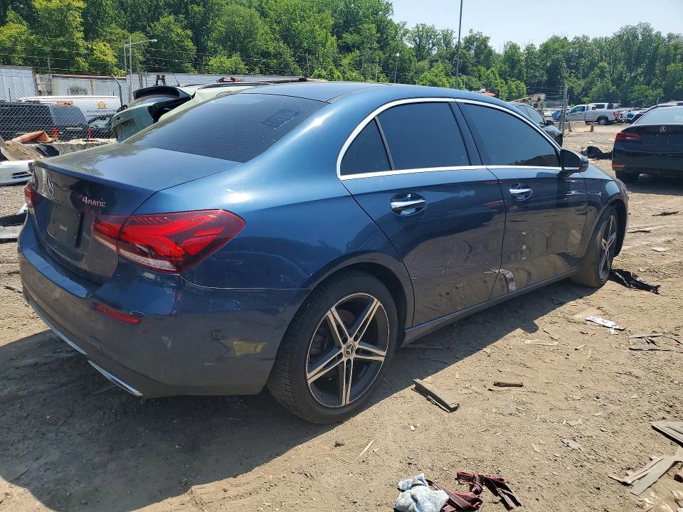 2020 Mercedes-benz A-class VIN W1K3G4FB0LJ237911 COPART salvage auction — MECHANICAL, WV - CERTIFICATE OF TITLE, sold $9,000 on 2026-07-28 (photo 3)