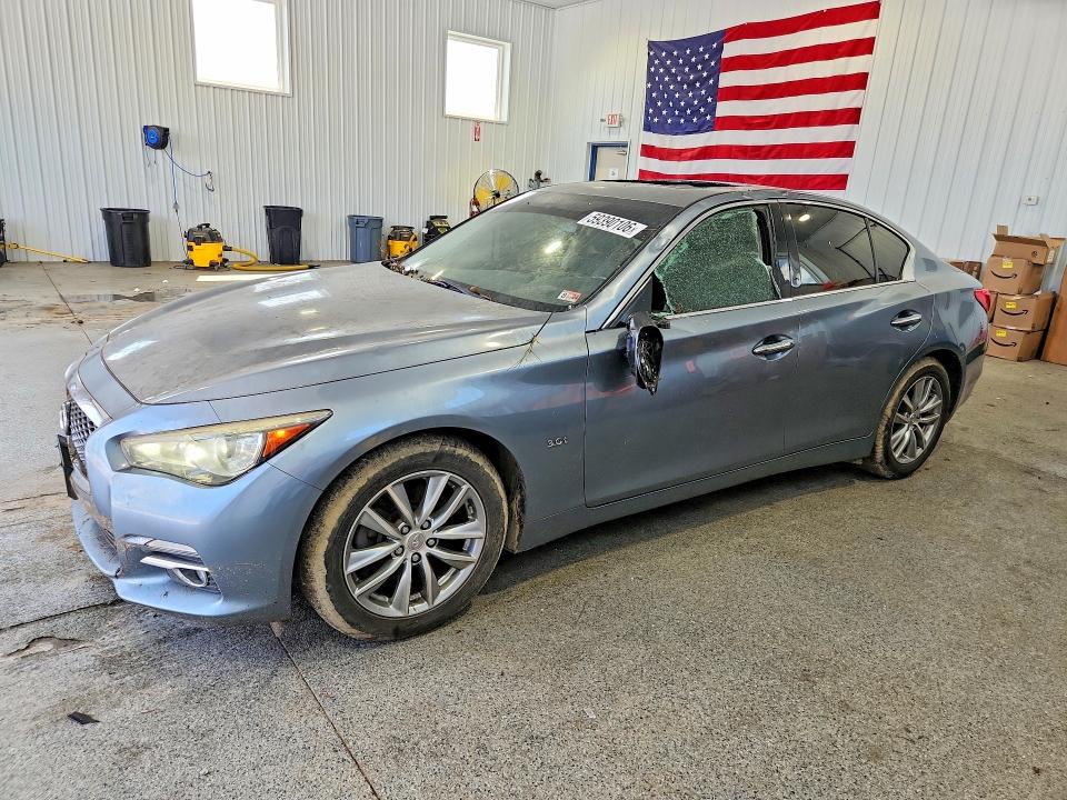 2017 Infiniti Q50 VIN JN1EV7AR6HM834200 COPART salvage auction — ROOF, Oh - Cert Of Title-Salvage, sold $2,900 on 2026-07-17 (photo 1)