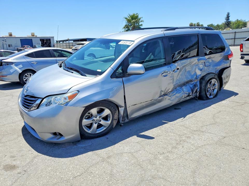 2013 Toyota Sienna VIN 5TDKK3DC0DS313352 COPART salvage auction — SIDE, CA - SALVAGE CERTIFICATE, sold $825 on 2026-07-31 (photo 1)