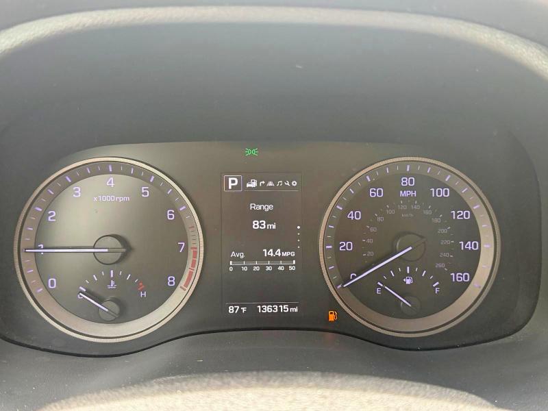 2018 Hyundai Tucson VIN KM8J33A29JU745736 COPART salvage auction — MINOR DENT/SCRATCHES, Tx - Certificate Of Title (P), sold $3,200 on 2026-07-27 (photo 8)