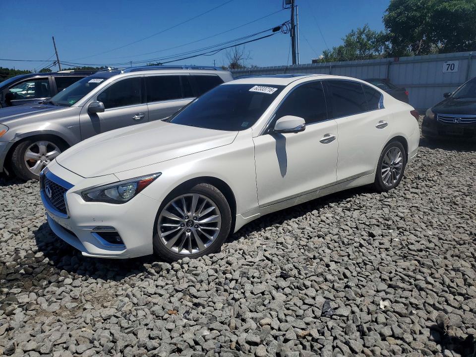 2021 Infiniti Q50 VIN JN1EV7BR2MM752036 COPART salvage auction — NORMAL WEAR, Wv - Certificate Of Title (P), sold $1,400 on 2026-07-29 (photo 1)
