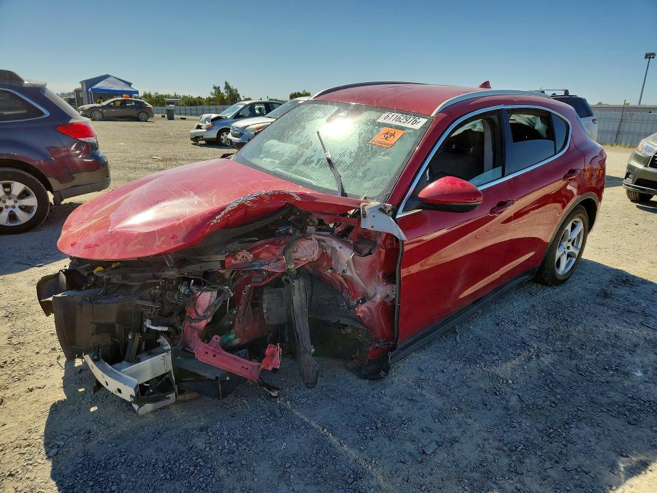 2018 Alfa romeo Stelvio VIN ZASFAKAN8J7B88506 COPART salvage auction — ROLLOVER, CA - SALVAGE CERTIFICATE, sold $700 on 2026-08-11 (photo 1)