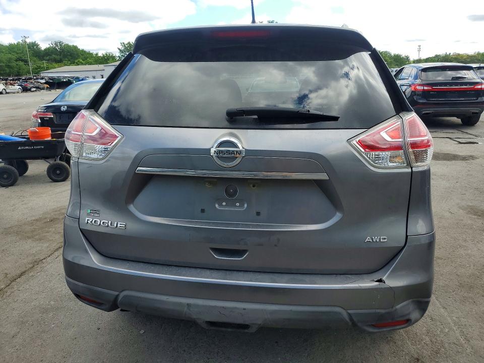 2016 Nissan Rogue VIN KNMAT2MV5GP729187 COPART salvage auction — SIDE, Nj - Cert Of Title-Salvage, sold $1,200 on 2026-07-14 (photo 6)
