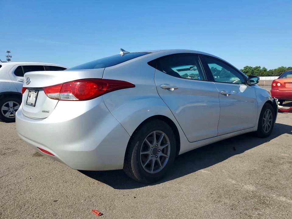 2012 Hyundai Elantra VIN KMHDH4AEXCU479595 COPART salvage auction — FRONT END, Ny - Mv-907A Salvage Certificate, sold $725 on 2026-07-20 (photo 3)