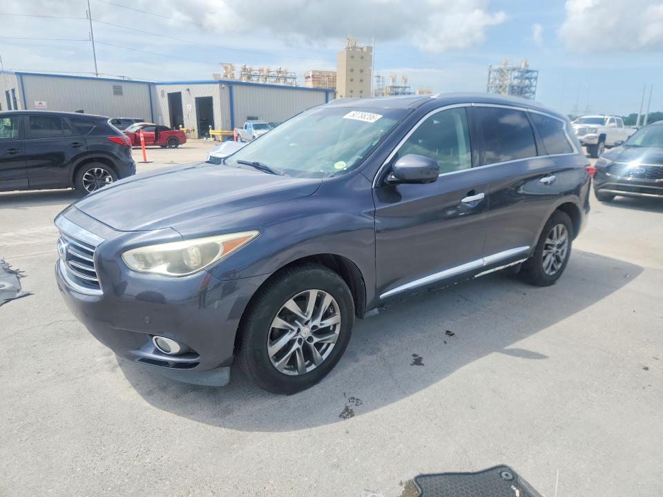 2013 Infiniti Jx VIN 5N1AL0MN3DC302044 COPART salvage auction — MINOR DENT/SCRATCHES, La - Certificate Of Title (P), sold $1,500 on 2026-07-29 (photo 1)