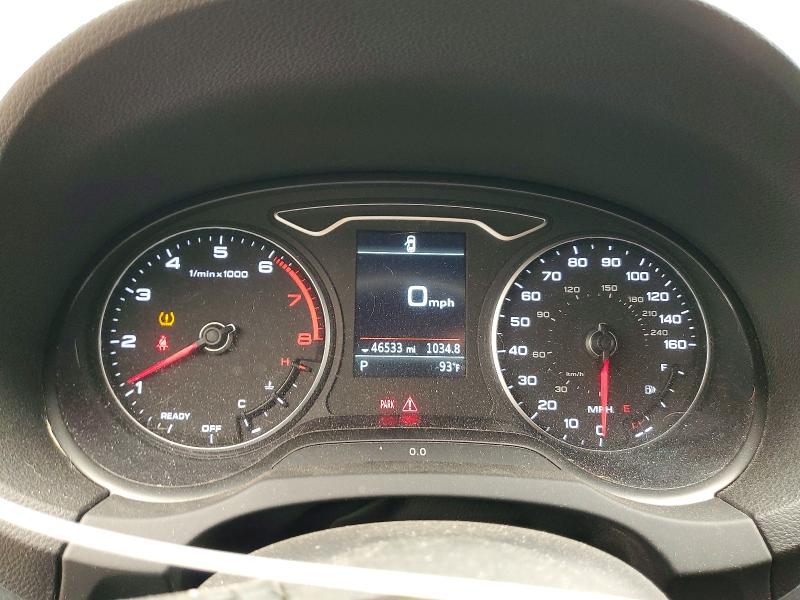 2020 Audi A3 VIN WAUBEGFF6LA100758 COPART salvage auction — ROOF, NY - MV-907A SALVAGE CERTIFICATE, sold $8,500 on 2026-08-20 (photo 9)