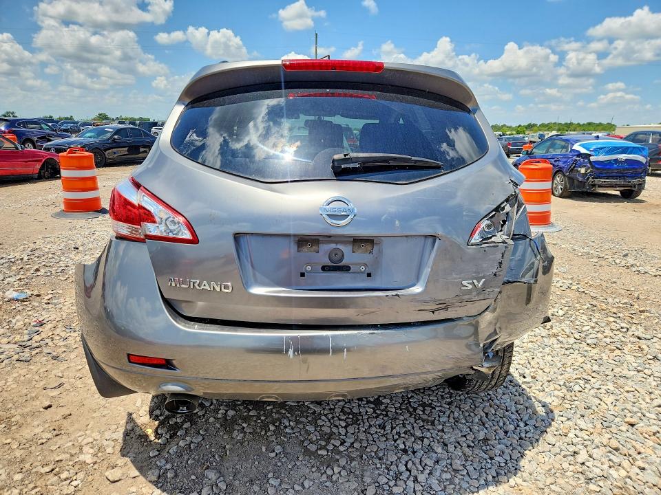 2013 Nissan Murano VIN JN8AZ1MU0DW202521 COPART salvage auction — REAR END, Tx - Salvage Vehicle Title, sold $325 on 2026-07-23 (photo 6)