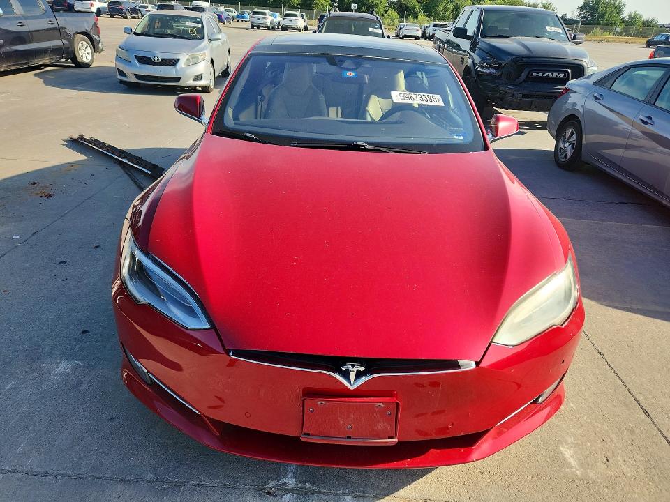 2016 Tesla Model s VIN 5YJSA1E2XGF156399 COPART salvage auction — SIDE, Salvage Title, sold $1,200 on 2026-07-30 (photo 5)