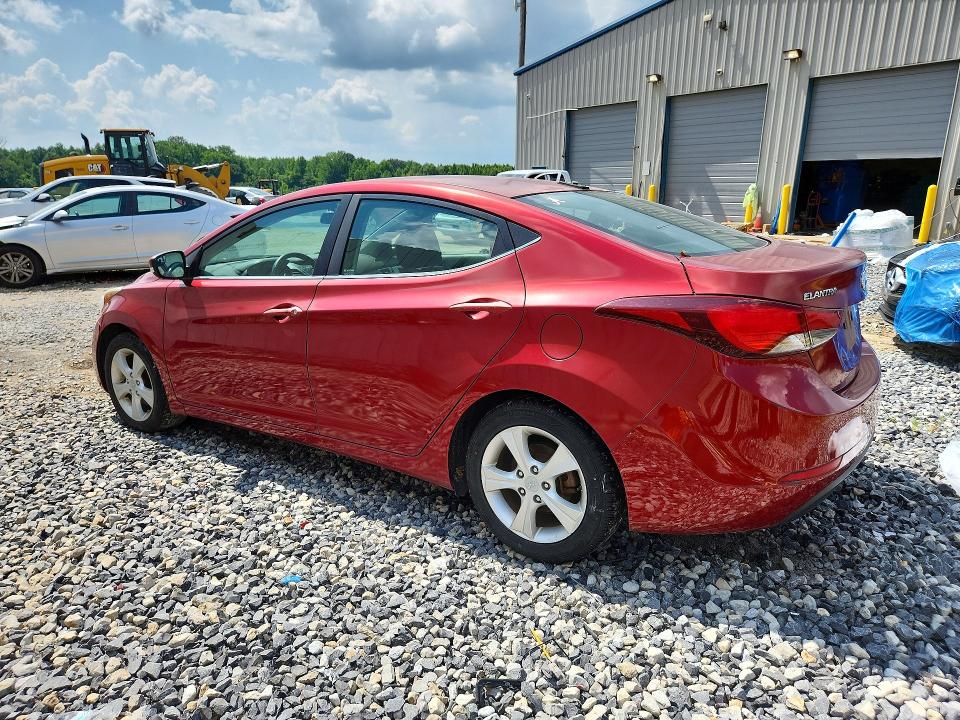 2016 Hyundai Elantra VIN 5NPDH4AE4GH777631 COPART salvage auction — NORMAL WEAR, Tn - Certificate Of Title, sold $1,275 on 2026-07-19 (photo 2)