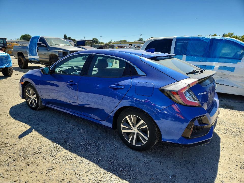 2020 Honda Civic VIN SHHFK7H31LU207903 COPART salvage auction — REAR END, Ca - Salvage Certificate, sold $2,100 on 2026-07-23 (photo 2)