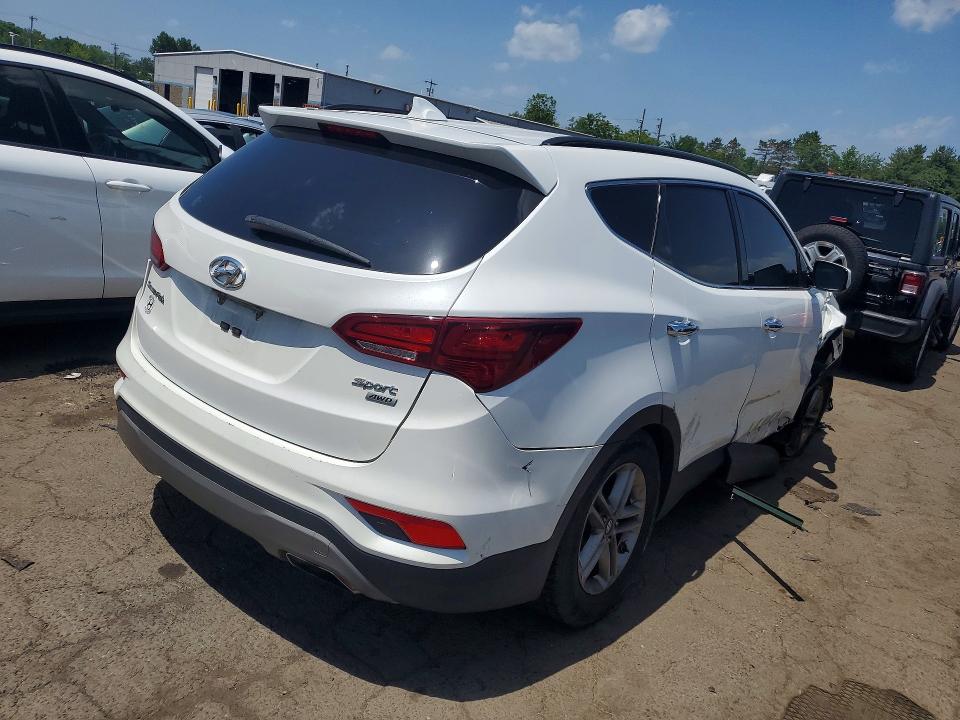 2017 Hyundai Santa fe VIN 5XYZUDLB1HG387437 COPART salvage auction — FRONT END, Ct - Cert Of Title-Salvage, sold $1,100 on 2026-07-14 (photo 3)