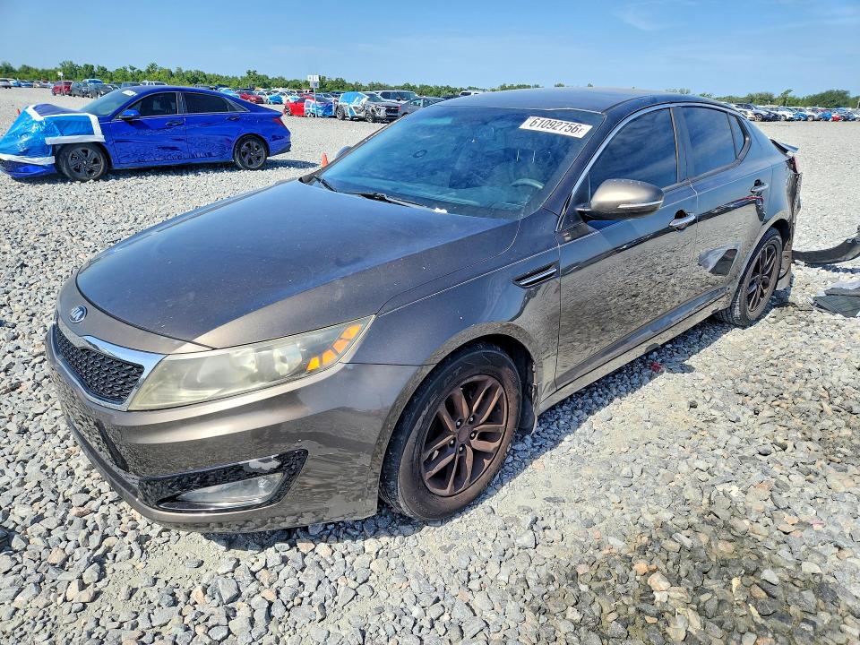 2013 Kia Optima VIN 5XXGM4A74DG093213 COPART salvage auction — REAR END, Fl - Cert Of Title Slvg Rebuildable, sold $25 on 2026-07-28 (photo 1)