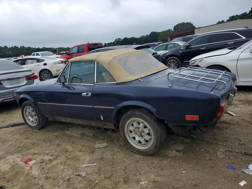 1982 Fiat 124 spider VIN ZFAAS00B4C8188146 COPART salvage auction — MECHANICAL, Nj - Certificate Of Title, sold $375 on 2026-07-28 (photo 2)
