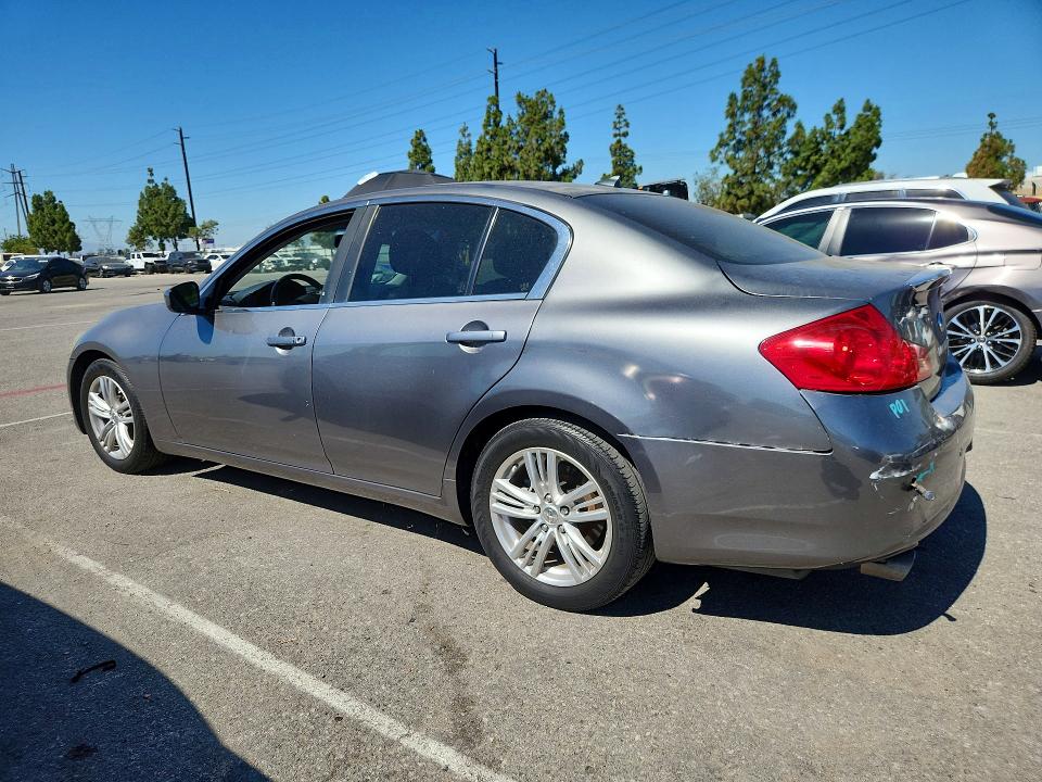 2013 Infiniti VIN JN1CV6AP1DM722883 COPART salvage auction — REAR END, Ca - Salvage Certificate, sold $700 on 2026-07-18 (photo 2)