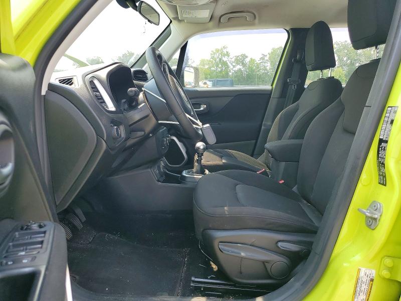 2018 Jeep Renegade VIN ZACCJBAH2JPG97841 COPART salvage auction — MINOR DENT/SCRATCHES, Nc - Certificate Of Title, sold $2,050 on 2026-08-03 (photo 7)