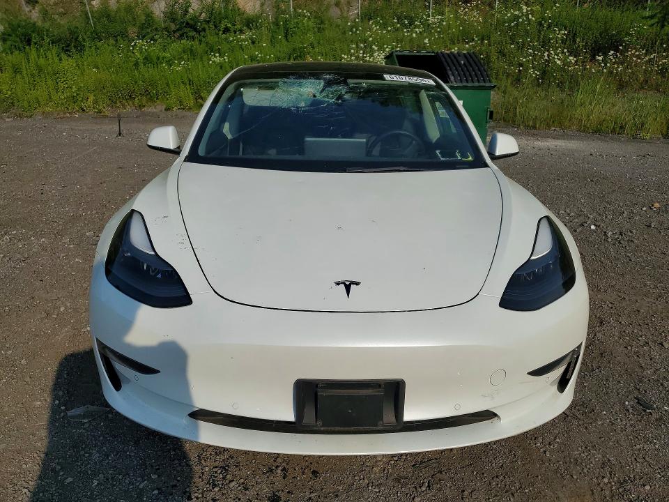 2022 Tesla Model 3 VIN 5YJ3E1EB5NF207796 COPART salvage auction — ROOF, Ny - Mv-907A Salvage Certificate, sold $7,400 on 2026-07-28 (photo 5)