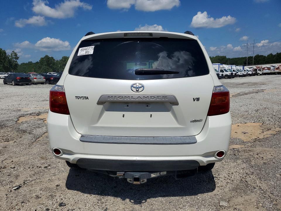 2009 Toyota Highlander VIN JTEES41A692128433 COPART salvage auction — FRONT END, GA - CERTIFICATE OF TITLE (P), sold $1,450 on 2026-07-27 (photo 6)