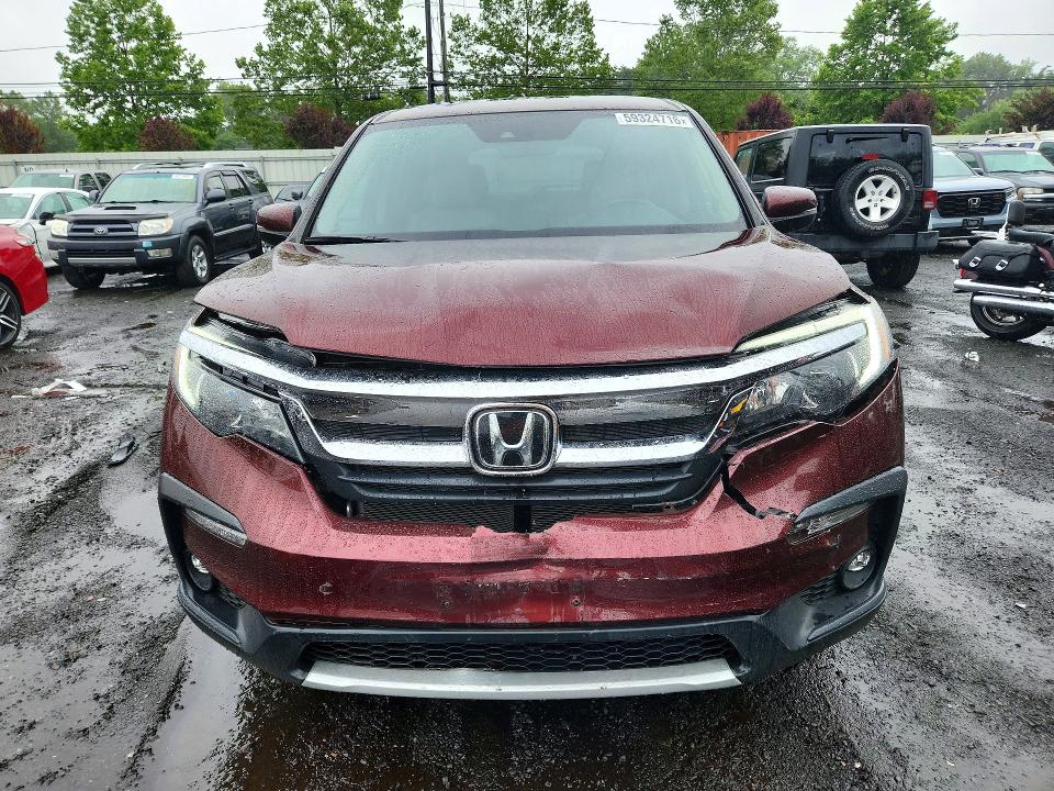 2021 Honda Pilot VIN 5FNYF6H59MB017374 COPART salvage auction — FRONT END, CT - CERT OF TITLE-SALVAGE, sold $8,400 on 2026-07-24 (photo 5)