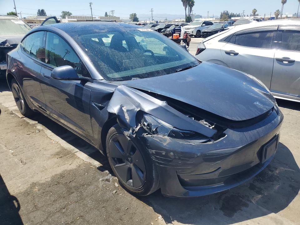 2023 Tesla Model 3 VIN 5YJ3E1EAXPF447811 COPART salvage auction — FRONT END, CA - CERTIFICATE OF TITLE, sold $4,600 on 2026-07-20 (photo 4)
