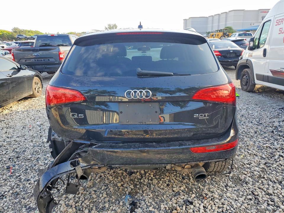 2013 Audi Q5 VIN WA1LFAFPXDA051750 COPART salvage auction — REAR END, Fl - Cert Of Title Slvg Rebuildable, sold $275 on 2026-07-28 (photo 6)
