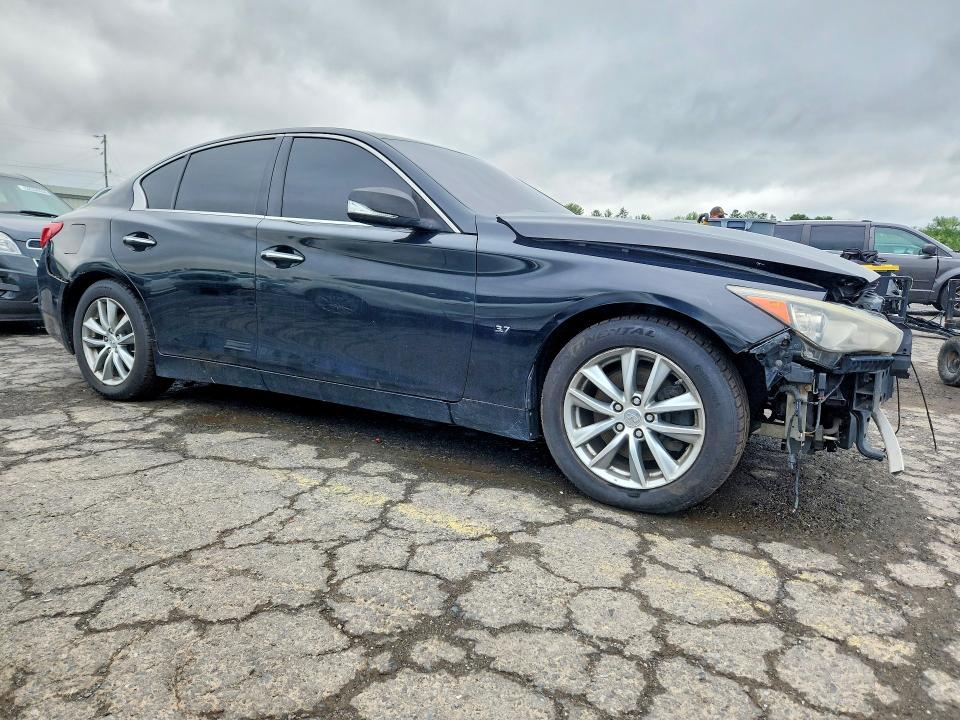 2014 Infiniti Q50 VIN JN1BV7AR2EM680972 COPART salvage auction — FRONT END, Pa - Certificate Of Salvage, sold $400 on 2026-07-14 (photo 4)