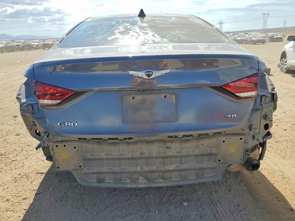 2019 Genesis G80 VIN KMTFN4JE6KU328145 COPART salvage auction — REAR END, Ca - Salvage Certificate, sold $4,600 on 2026-08-03 (photo 6)