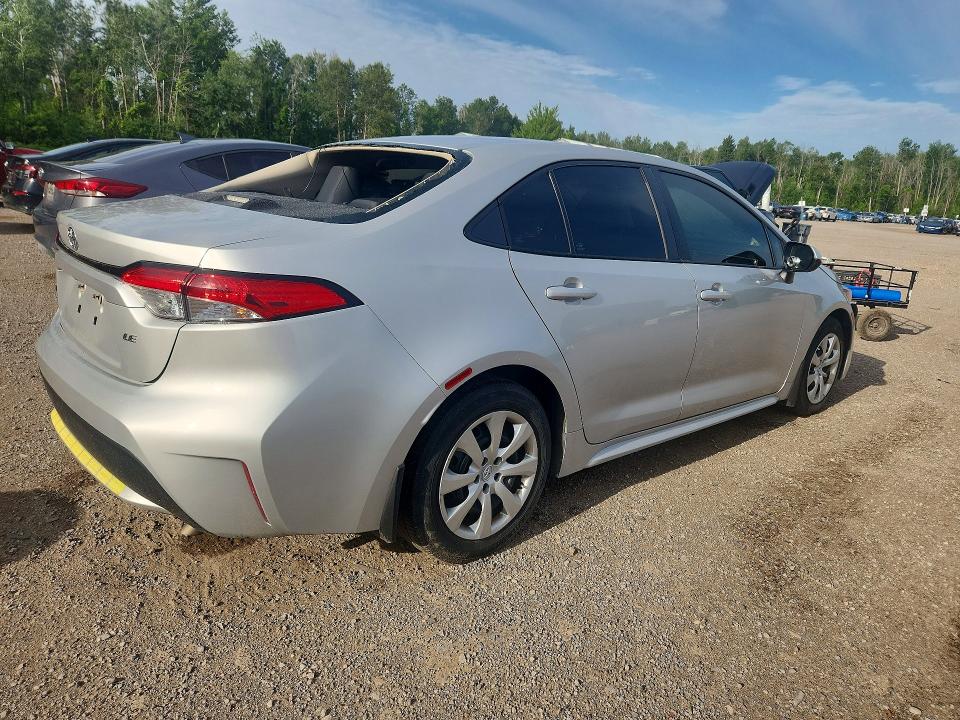 2020 Toyota Corolla VIN 5YFBPRBE7LP116355 COPART salvage auction — FRONT END, ON - PERMIT NO BRAND - UNFIT, sold $5,500 on 2026-07-21 (photo 3)