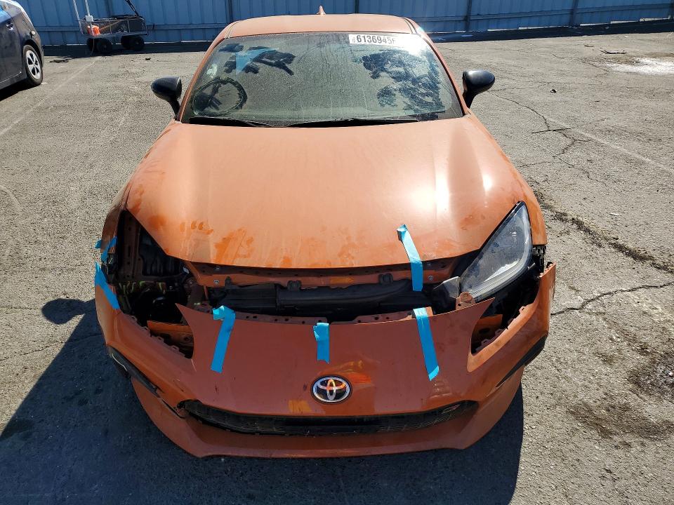 2023 Toyota Gr 86 VIN JF1ZNBG19P9755209 COPART salvage auction — FRONT END, Ca - Salvage Certificate, sold $9,200 on 2026-07-24 (photo 5)