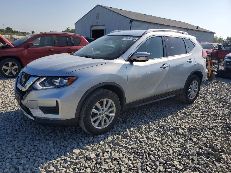 2020 Nissan Rogue VIN JN8AT2MV9LW113092 COPART salvage auction — HAIL, Oh - Cert Of Title-Salvage, sold $1,150 on 2026-07-27 (photo 1)