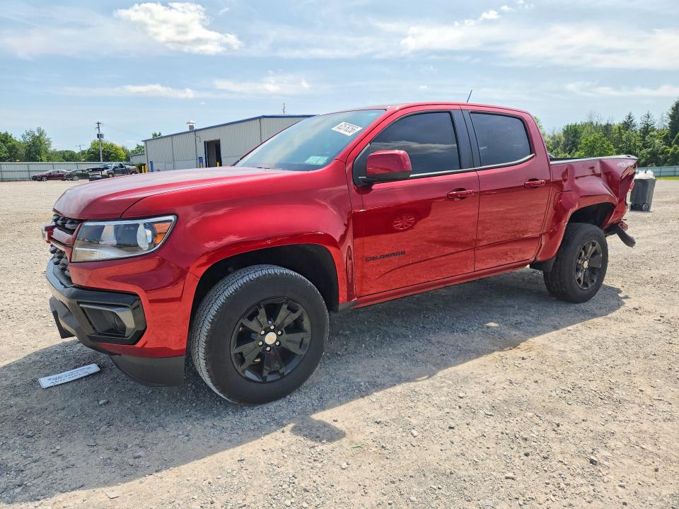 2021 Chevrolet Colorado VIN 1GCGTCEN7M1260231 COPART salvage auction — REAR END, Ny - Mv-907A Salvage Certificate, sold $8,200 on 2026-09-04 (photo 1)