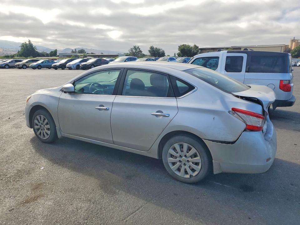 2015 Nissan Sentra VIN 3N1AB7AP4FY238227 COPART salvage auction — REAR END, Ca - Salvage Certificate, sold $525 on 2026-07-23 (photo 2)