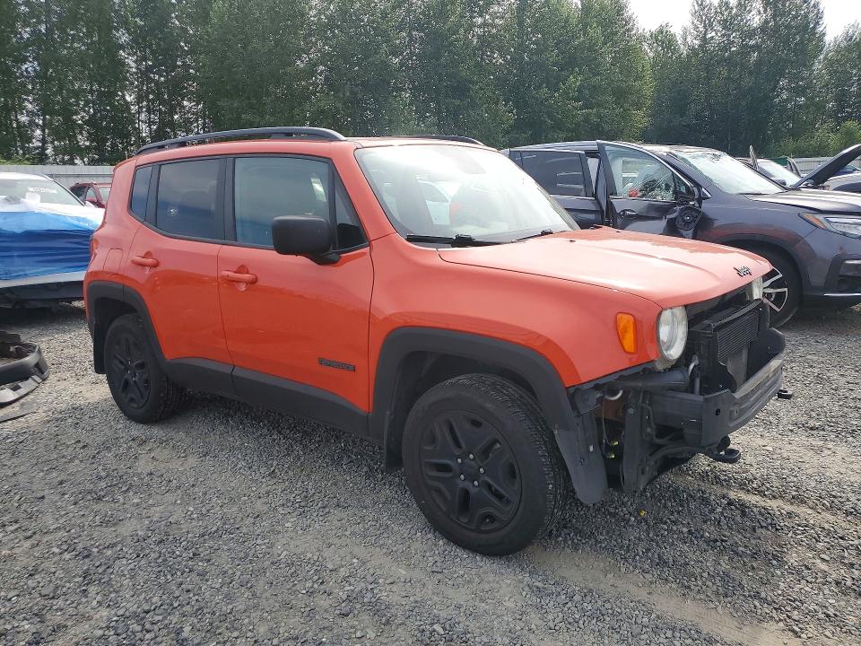 2018 Jeep Renegade VIN ZACCJBAB8JPJ17100 COPART salvage auction — FRONT END, Wa - Bill Of Sale, sold $2,650 on 2026-08-03 (photo 4)