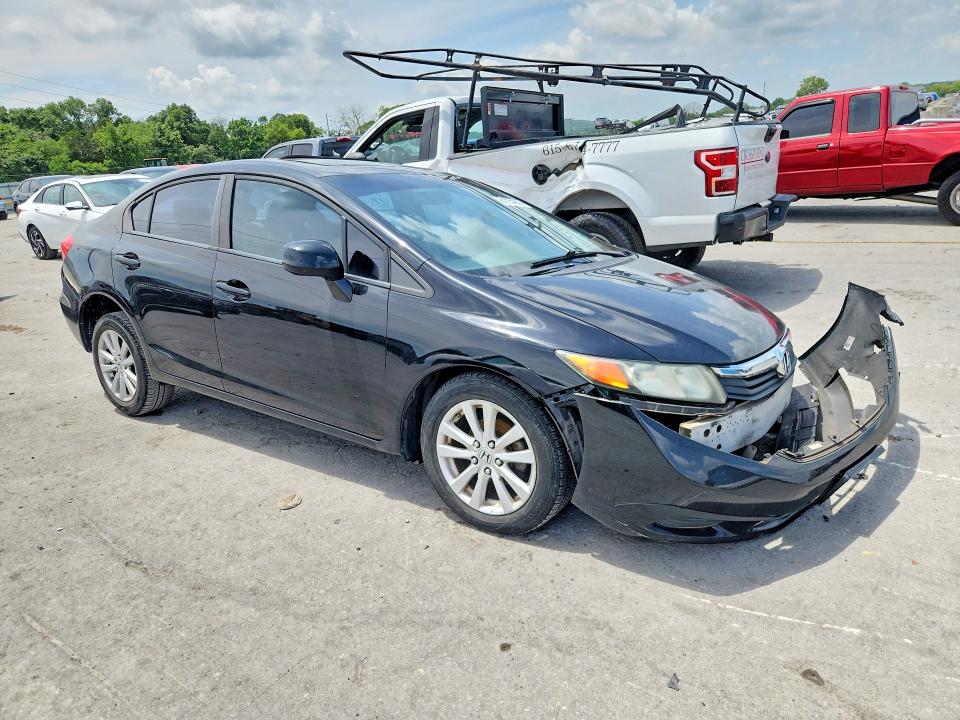 2012 Honda Civic VIN 19XFB2F83CE088583 COPART salvage auction — FRONT END, Tn - Salvage Certificate, sold $600 on 2026-07-27 (photo 4)