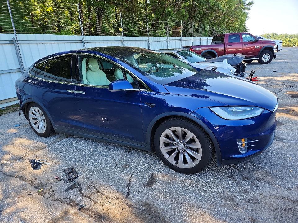 2017 Tesla Model x VIN 5YJXCBE2XHF077371 COPART salvage auction — REAR END, GA - CERT OF TITLE-SALVAGE (P), sold $7,900 on 2026-08-21 (photo 4)