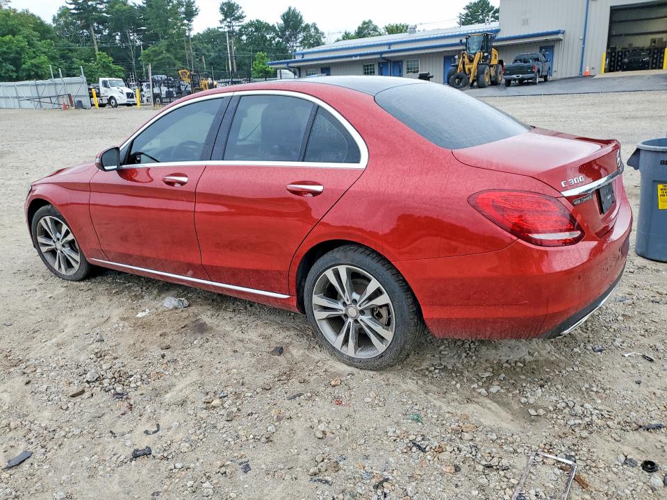 2016 Mercedes-benz C-klasse VIN WDDWF4KB7GR158328 COPART salvage auction — FRONT END, MA - CERT OF TITLE-RECONSTRCTD COLL, sold $3,100 on 2026-08-06 (photo 2)