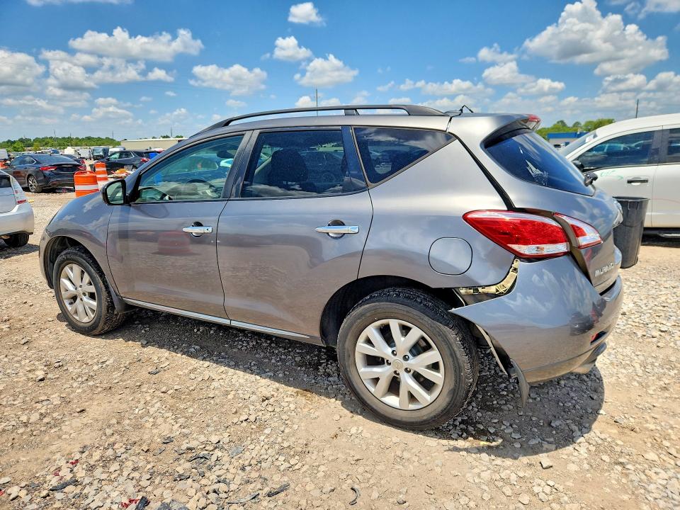 2013 Nissan Murano VIN JN8AZ1MU0DW202521 COPART salvage auction — REAR END, Tx - Salvage Vehicle Title, sold $325 on 2026-07-23 (photo 2)