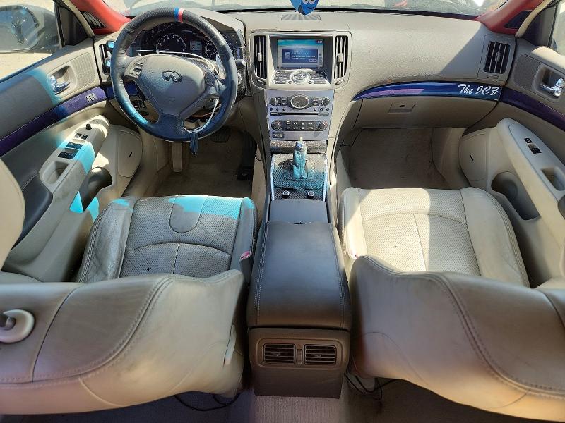 2010 Infiniti G37 VIN JN1CV6AP6AM406438 COPART salvage auction — FRONT END, CA - LIEN PAPERS-CLEAN OR AC, sold $3,100 on 2026-07-17 (photo 8)