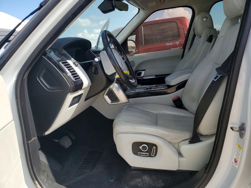 2017 Land rover RANGE ROVER VIN SALGS2FV8HA352619 COPART salvage auction — FRONT END, Tx - Certificate Of Title, sold $7,600 on 2026-07-23 (photo 7)
