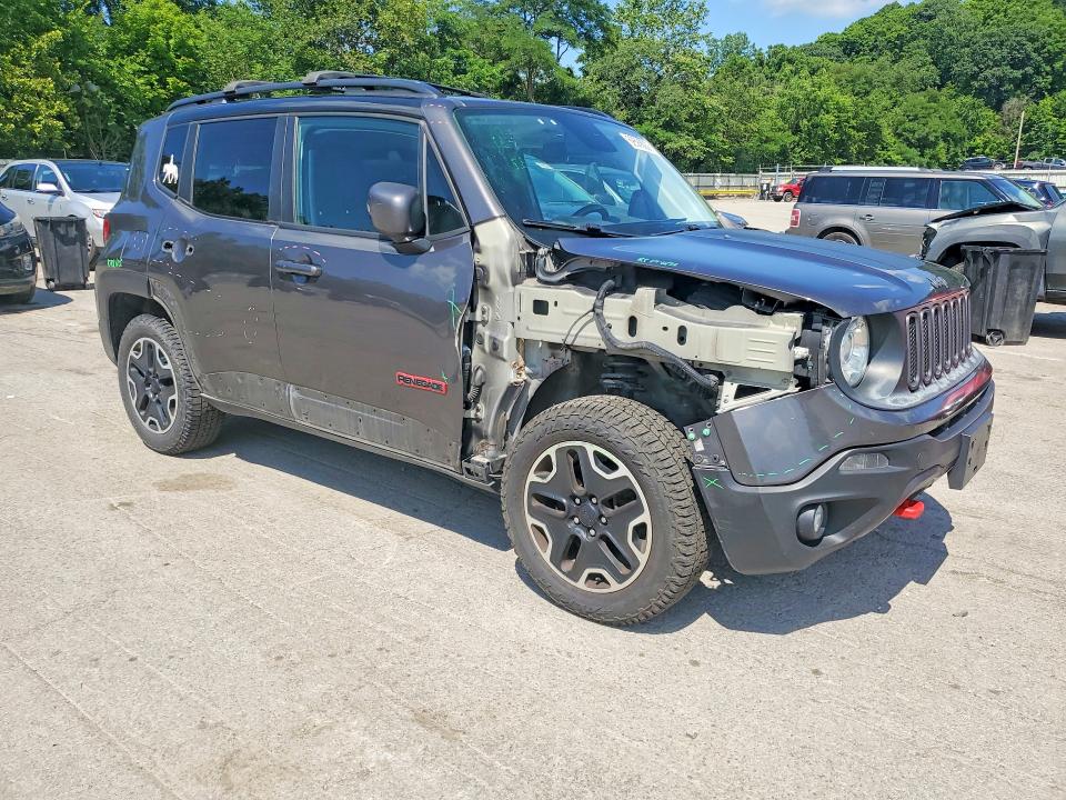 2017 Jeep Renegade VIN ZACCJBCB4HPG68179 COPART salvage auction — FRONT END, Pa - Certificate Of Salvage, sold $600 on 2026-07-30 (photo 4)