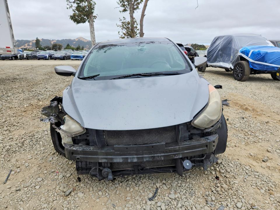 2012 Hyundai Elantra VIN KMHDH4AE9CU360923 COPART salvage auction — FRONT END, Ca - Salvage Certificate, sold $60 on 2026-07-28 (photo 5)