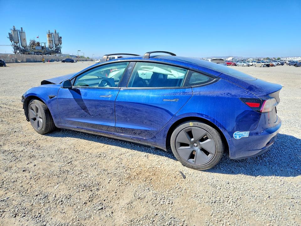 2021 Tesla Model 3 VIN 5YJ3E1EA4MF940170 COPART salvage auction — FRONT END, Ca - Salvage Certificate, sold $125 on 2026-07-21 (photo 2)