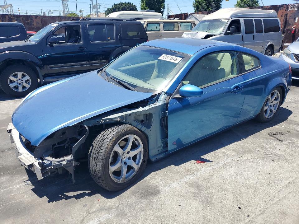 2003 Infiniti G35 VIN JNKCV54E33M205082 COPART salvage auction — FRONT END, CA - SALVAGE CERTIFICATE, sold $800 on 2026-07-22 (photo 1)