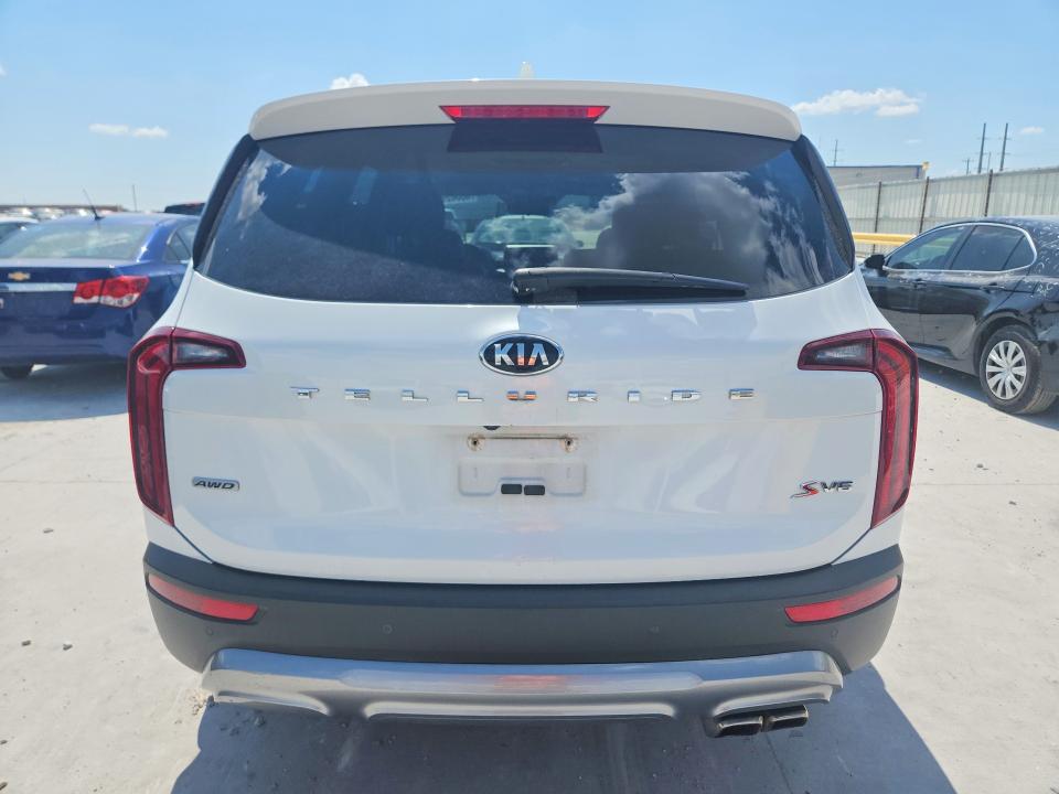 2020 Kia Telluride VIN 5XYP6DHC4LG058145 COPART salvage auction — NORMAL WEAR, TX - CERTIFICATE OF TITLE, sold $9,500 on 2026-07-10 (photo 6)