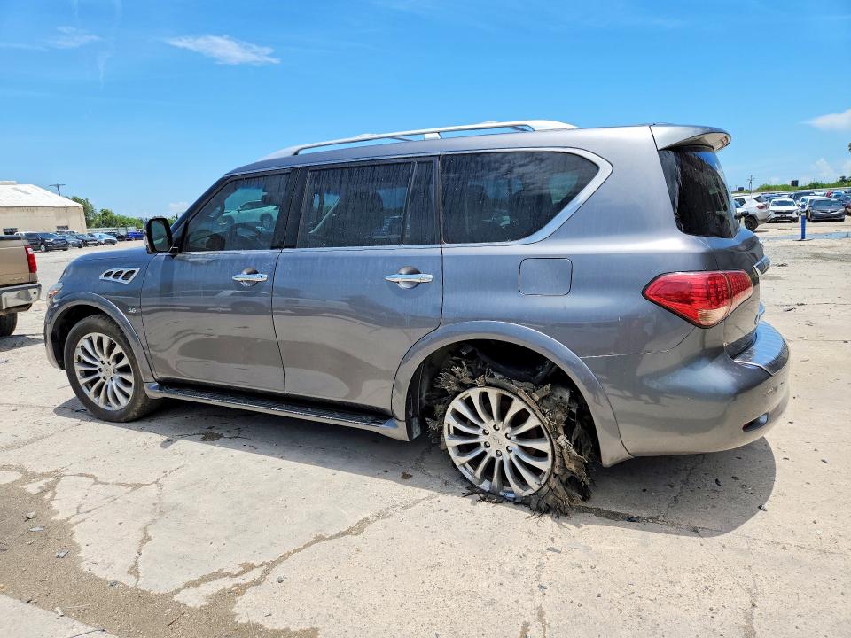 2017 Infiniti Qx80 VIN JN8AZ2NF7H9647364 COPART salvage auction — UNDERCARRIAGE, Tx - Certificate Of Title (P), sold $1,250 on 2026-07-21 (photo 2)